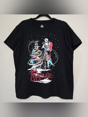 Disney Nightmare Before Christmas Jack Sally Best Nightmare Ever T-Shirt 2X